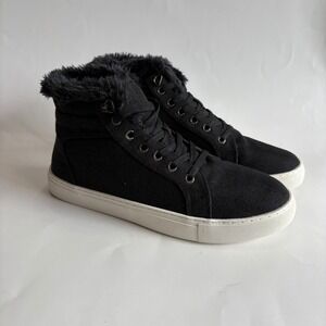 Boutique‎ by Corkys Women's 9 Templin High Top Sneakers Black Lace Up Casual NEW
